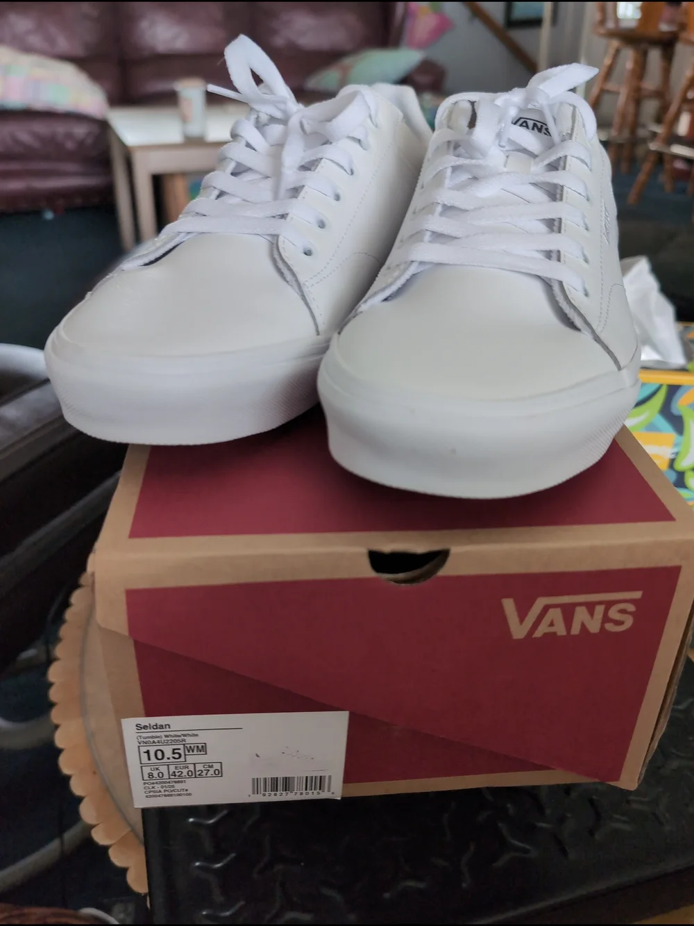 Vans Women's White Low-Top Sneakers 10.5 NWT